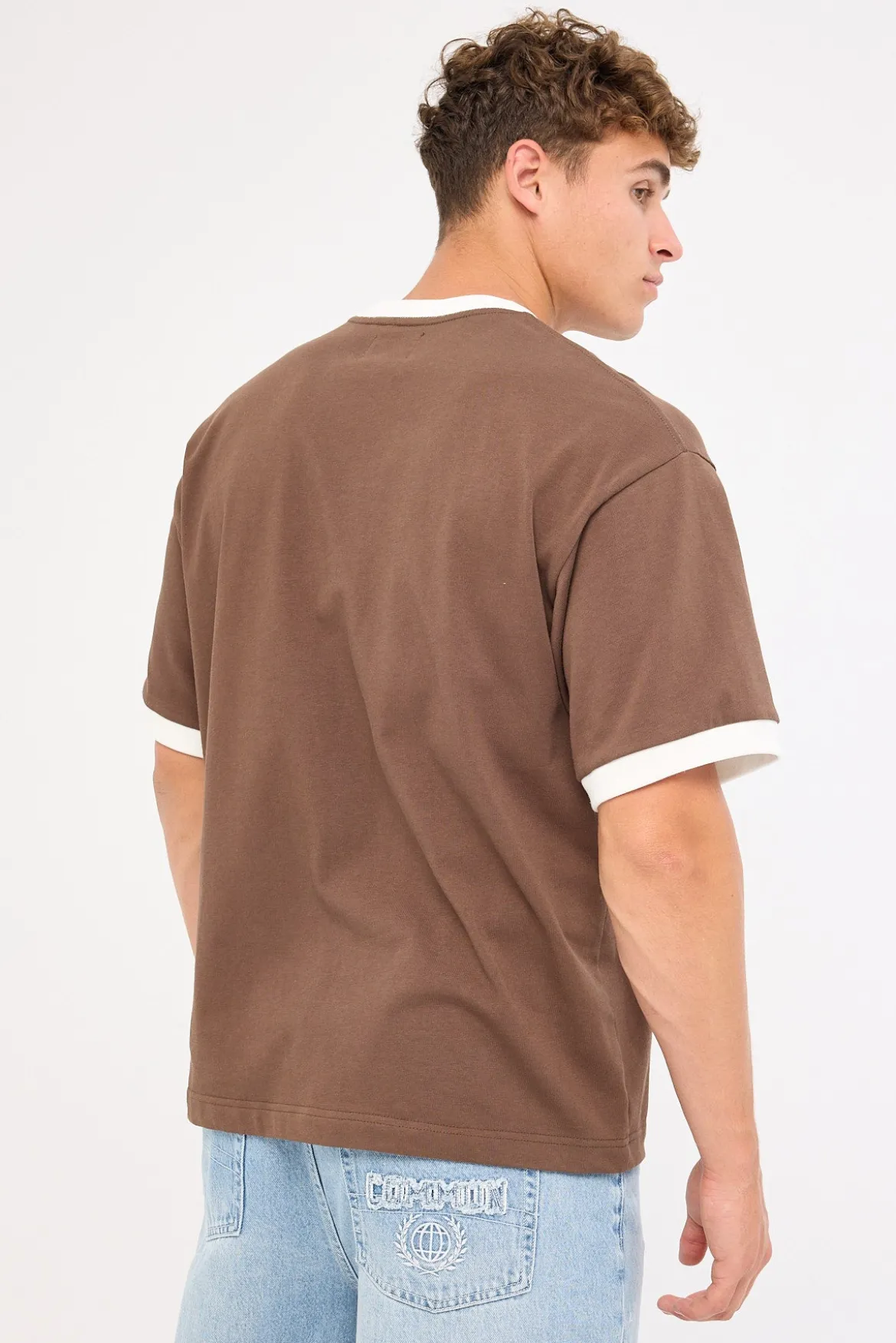 Dante Heavyweight Ringer Easy tee Fudge