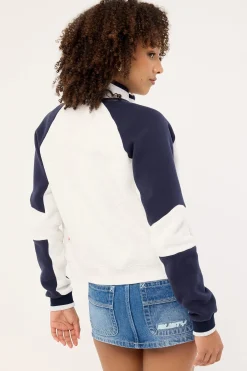 Day Dreamer Funnel Neck Fleece Ecru Marle