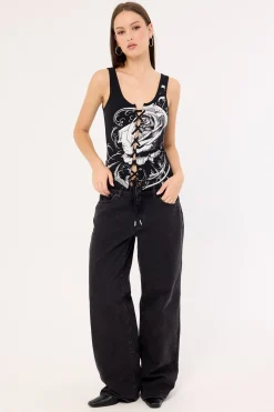 Deadroses Singlet Tank Top Black