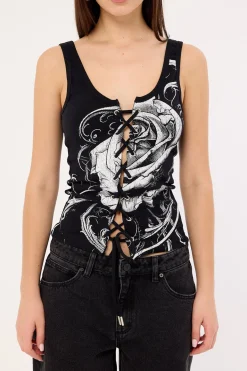 Deadroses Singlet Tank Top Black