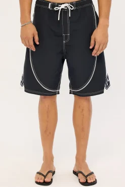 Deathroll Hybrid Waist Boardshort Black