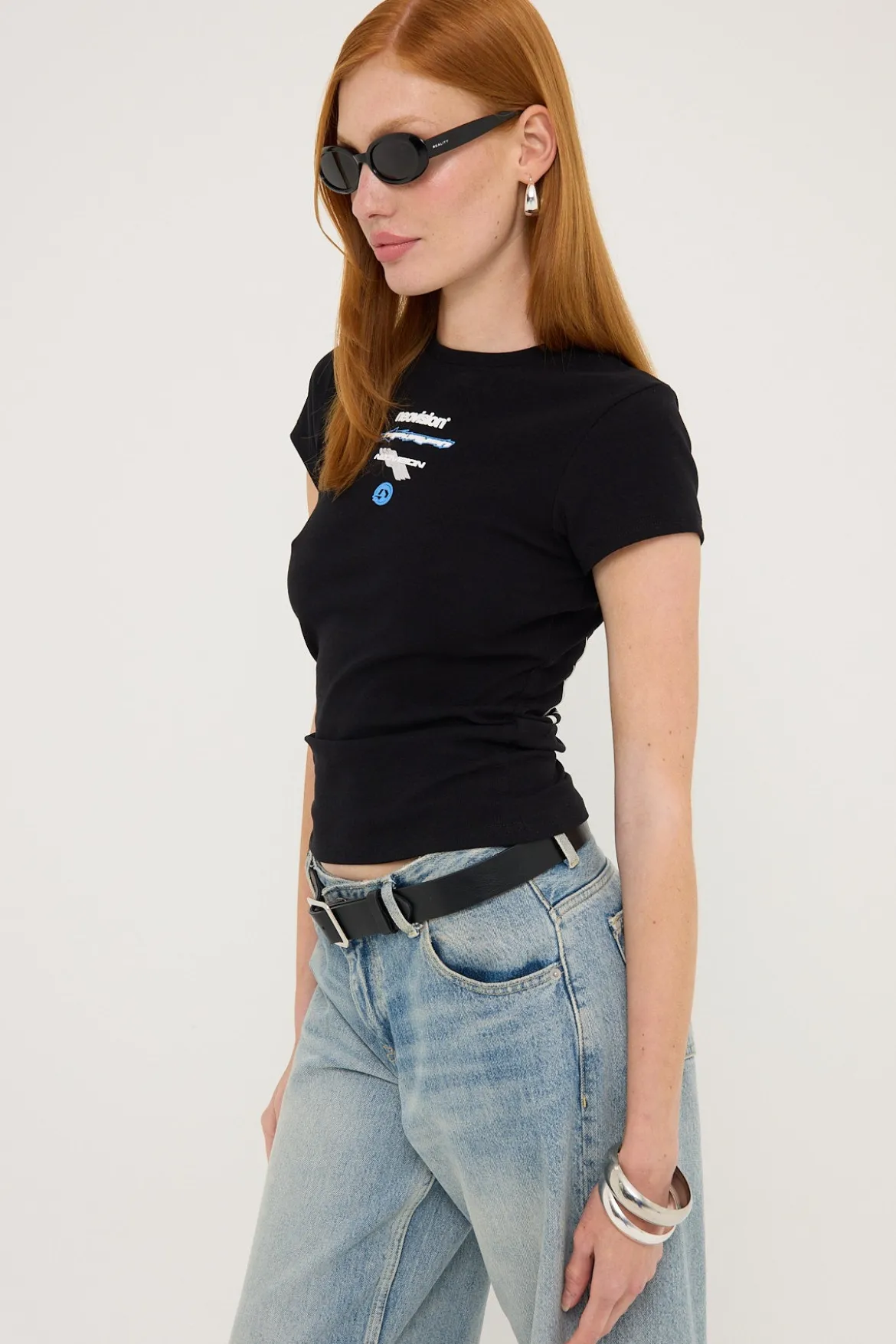 Decal Baby Tee Black