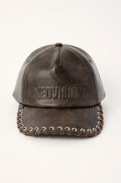 Decay PU Whipstitch Cap Brown