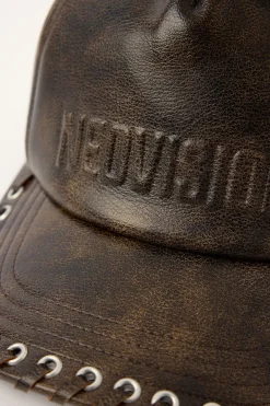 Decay PU Whipstitch Cap Brown