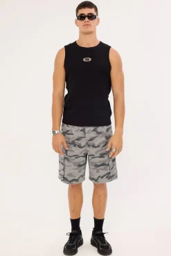 Define Bound High Neck Tank Black
