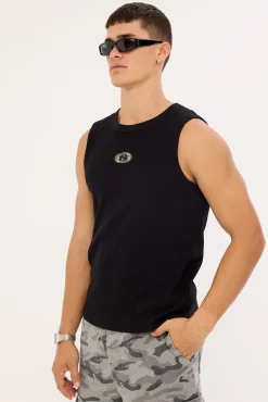 Define Bound High Neck Tank Black