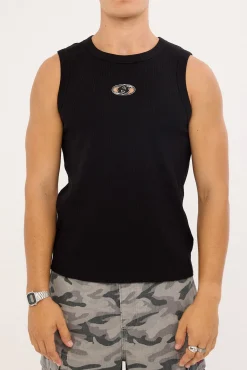 Define Bound High Neck Tank Black