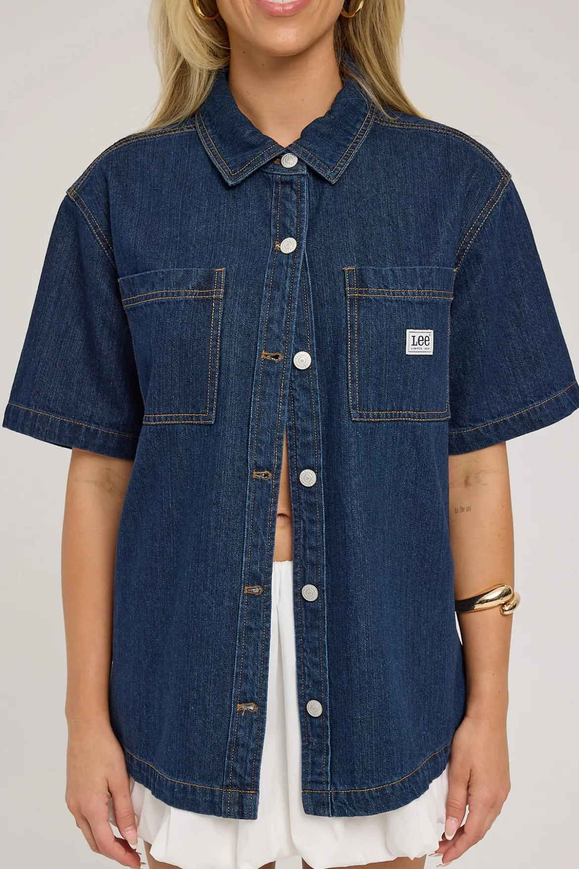 Denim Boxy Shirt Modern Rinse