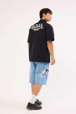 Denim Shorts Mid Blue Denim
