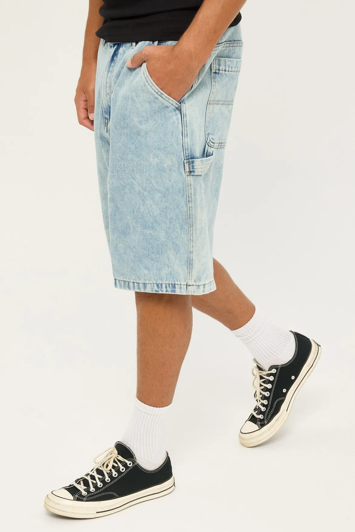 Denim Work Short Bleach Indigo