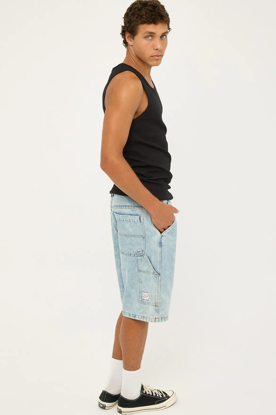 Denim Work Short Bleach Indigo