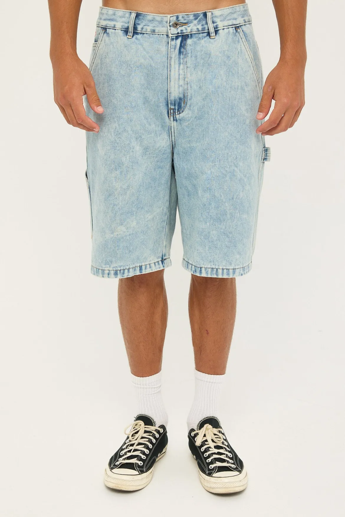Denim Work Short Bleach Indigo