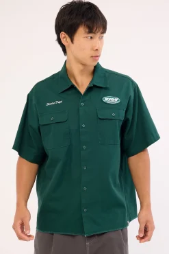 Department Short Sleeve Workshirt Hunter Green