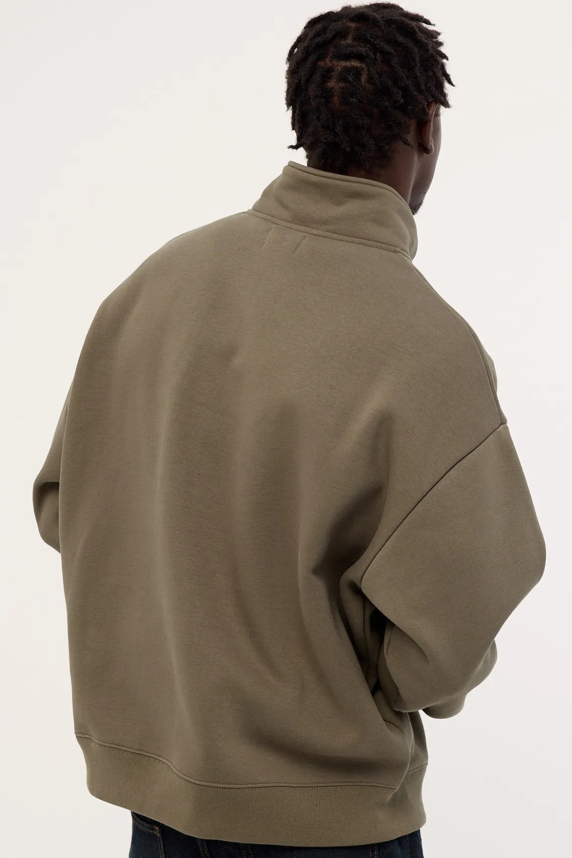 Depth Quarter Zip Sweater Brown