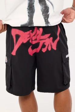 Devil Jin Graffiti Cargo Shorts Black
