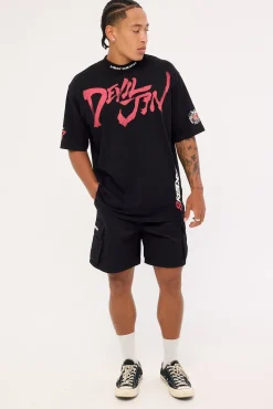 Devil Jin Graffiti Oversize Super Heavy Tee Black