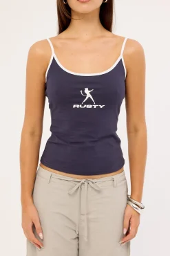 Devil Staple Singlet Navy
