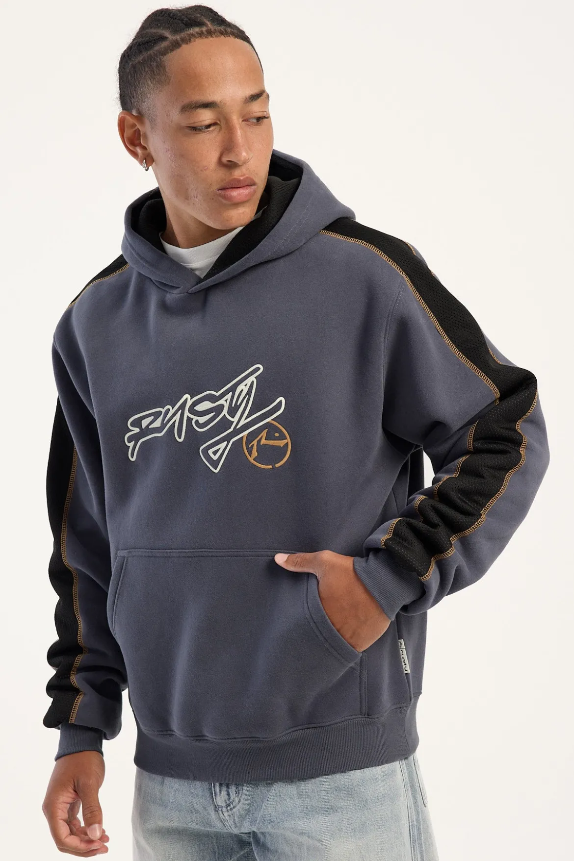 Dine N Dash Hooded Fleece Steel