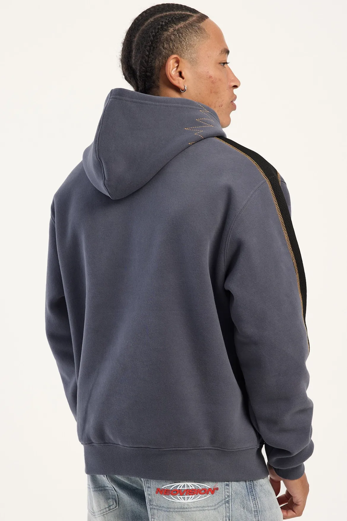 Dine N Dash Hooded Fleece Steel