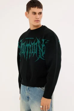 Dire Knit Sweater Black