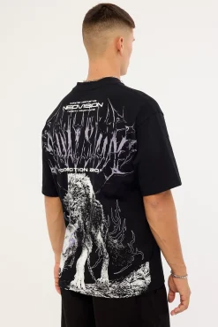 Dire Oversize Super Heavy Tee Black