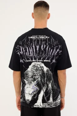 Dire Oversize Super Heavy Tee Black
