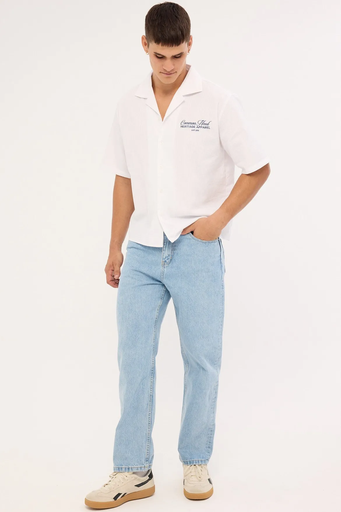 Direct Straight Jean Fog Blue Denim