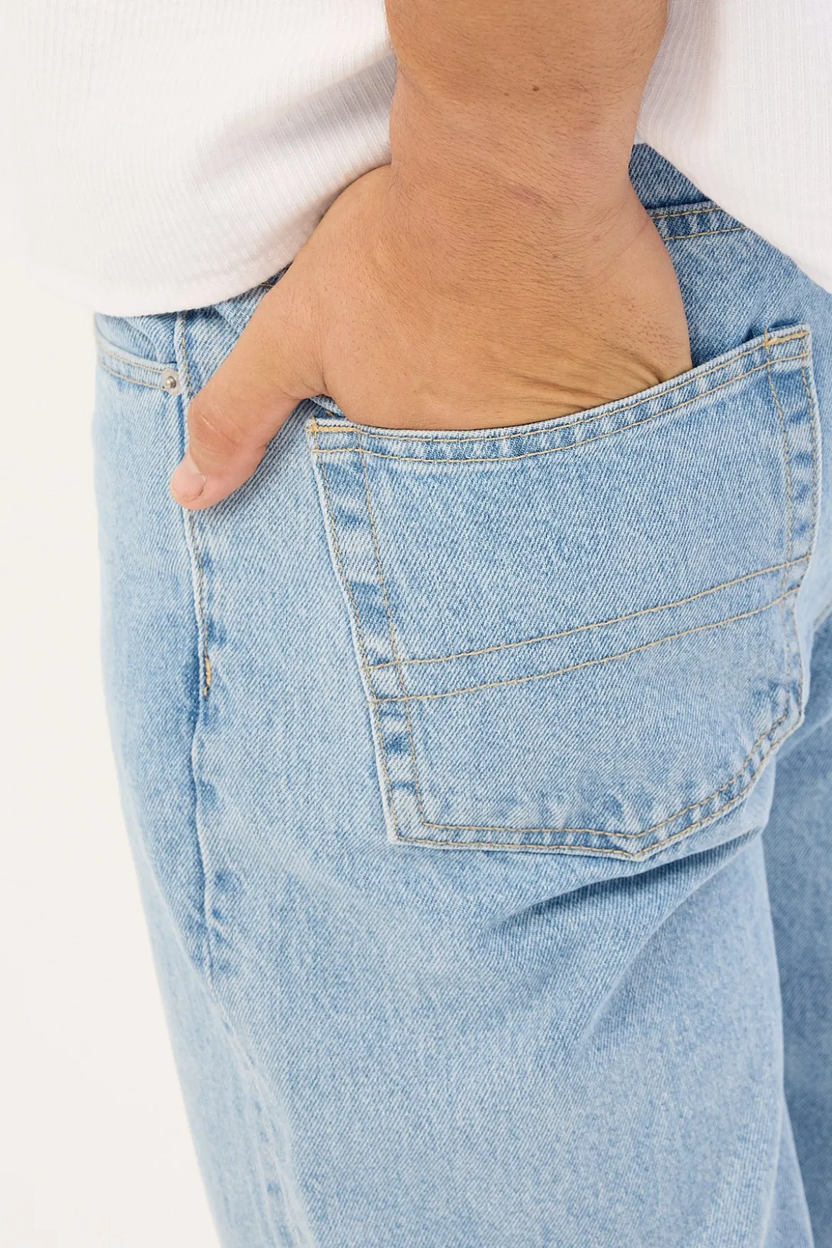 Direct Straight Jean Fog Blue Denim
