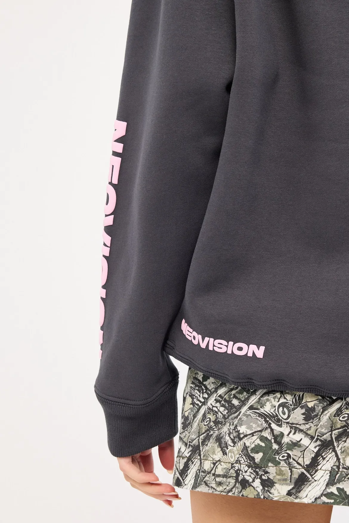 Distopia Relaxed Hoodie Sunfade Black
