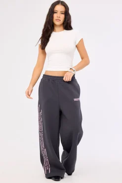 Distopia Straight Leg Trackpant Sunfade Black