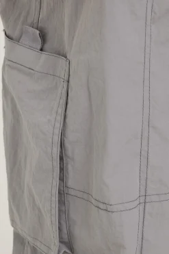 Distorted Dimension Parachute Pant Grey