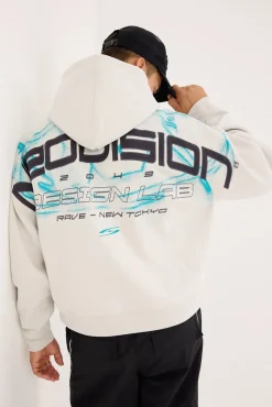 Distortion Urban Hoodie Ice Grey