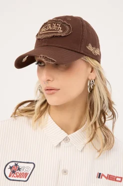Distressed Dad Cap Brown