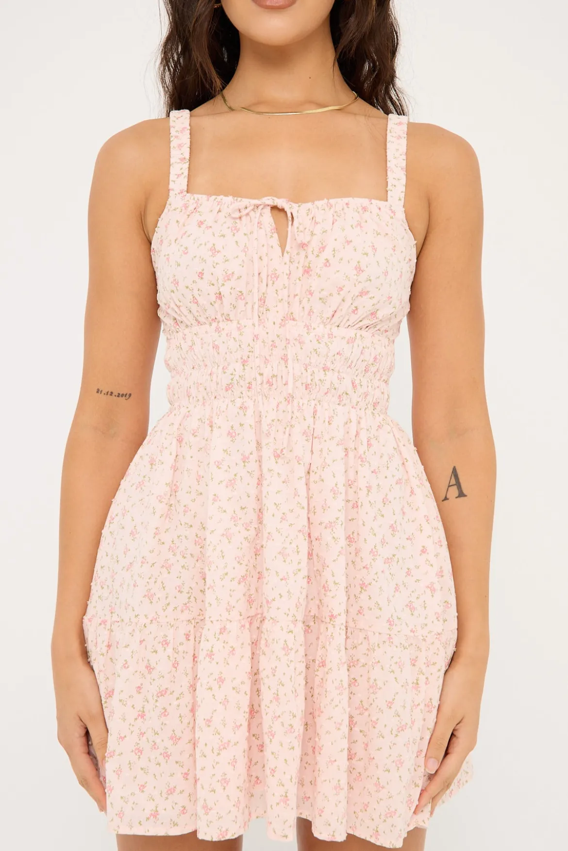 Ditsy Floral Isola Mini Dress Pink Floral