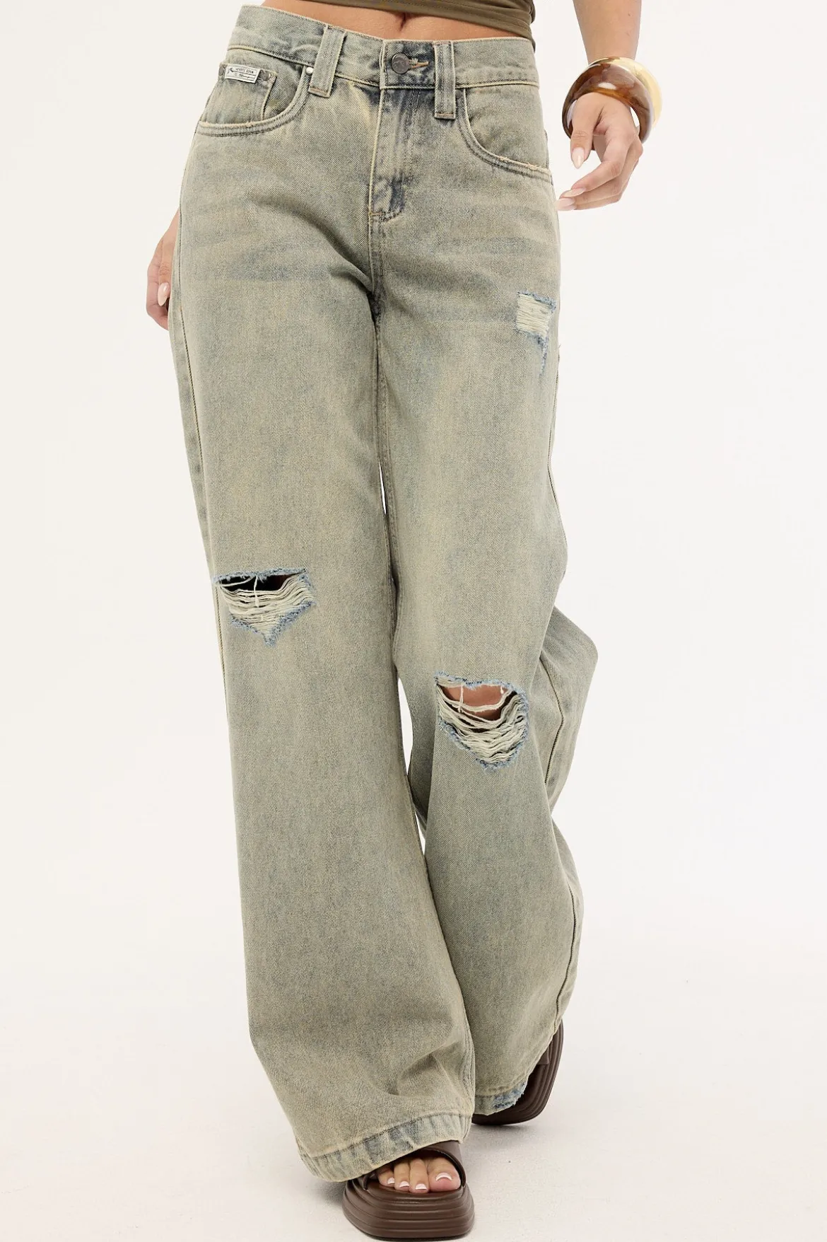 DIY Wendy Low Rise Wide Leg Jean Dirty Dawg
