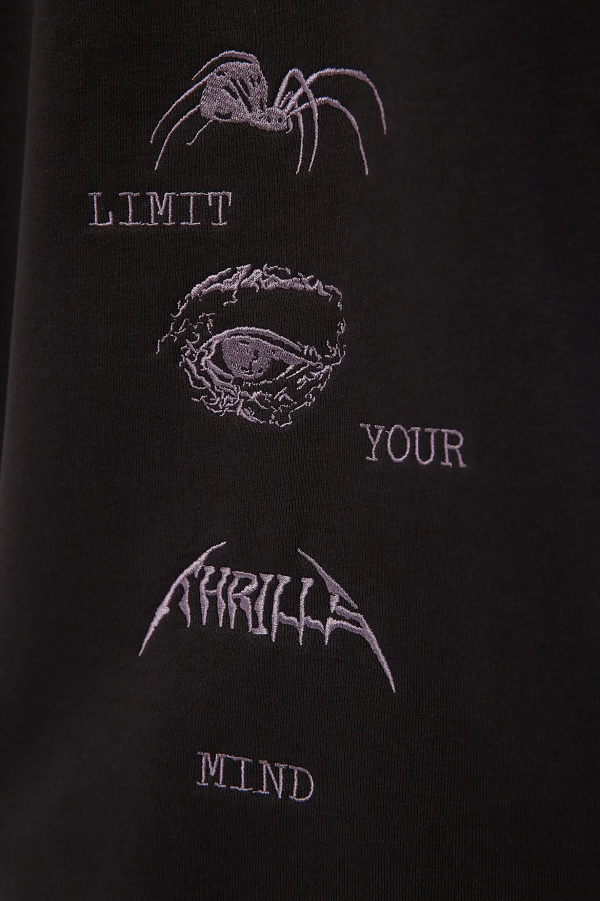 Do Not Limit Your Mind Slouch Pull On Hood Black