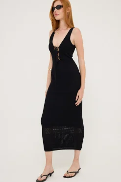 Dolcetto Knit Maxi Dress Black