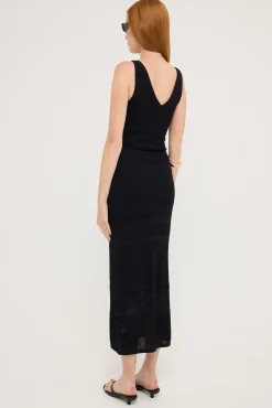 Dolcetto Knit Maxi Dress Black