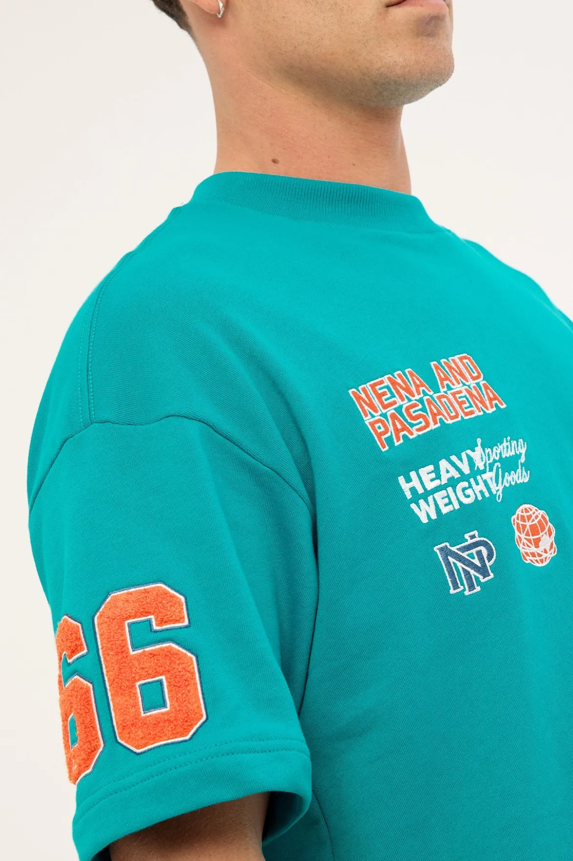 Dolphins Established Loopback Tee Aqua