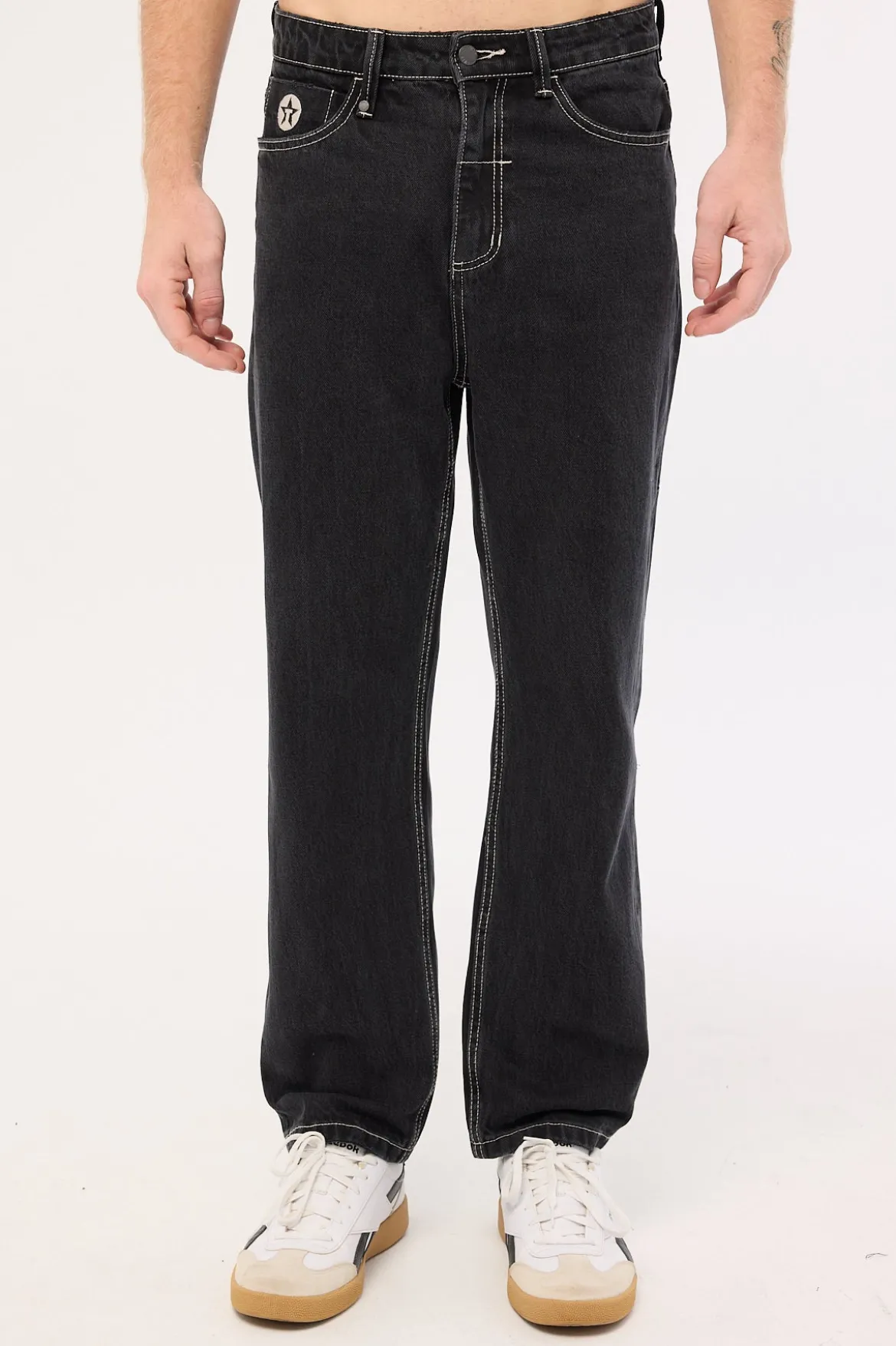 Double Time Slacker Jean Aged Black