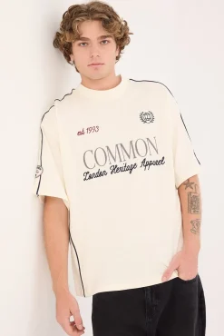Doubles Heavyweight Easy Tee Ecru