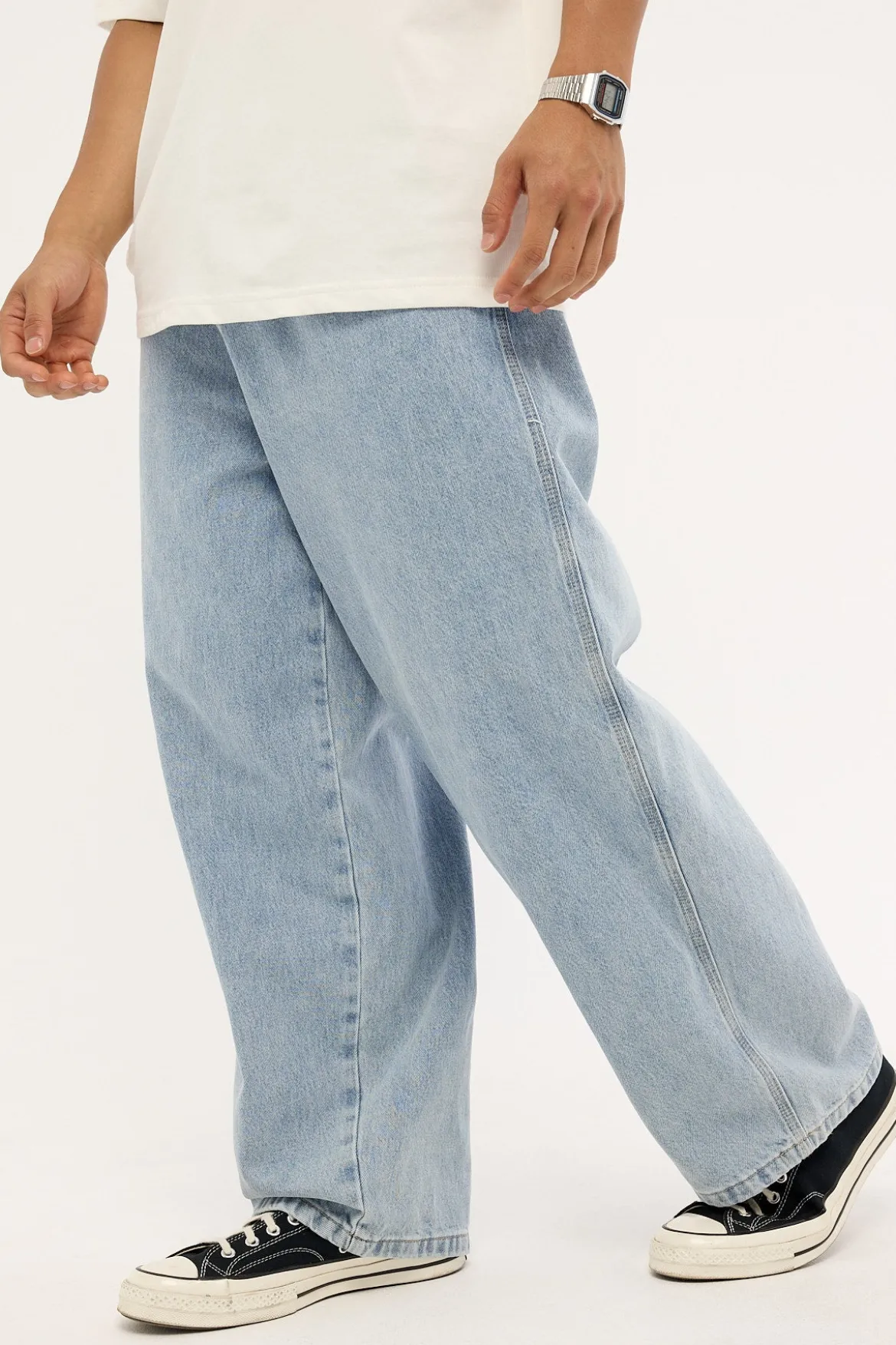 Dozer Baggy Jean Worship Worn Blue Denim