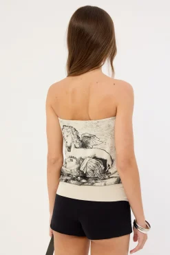 Dreamers Long Tube Top Stone