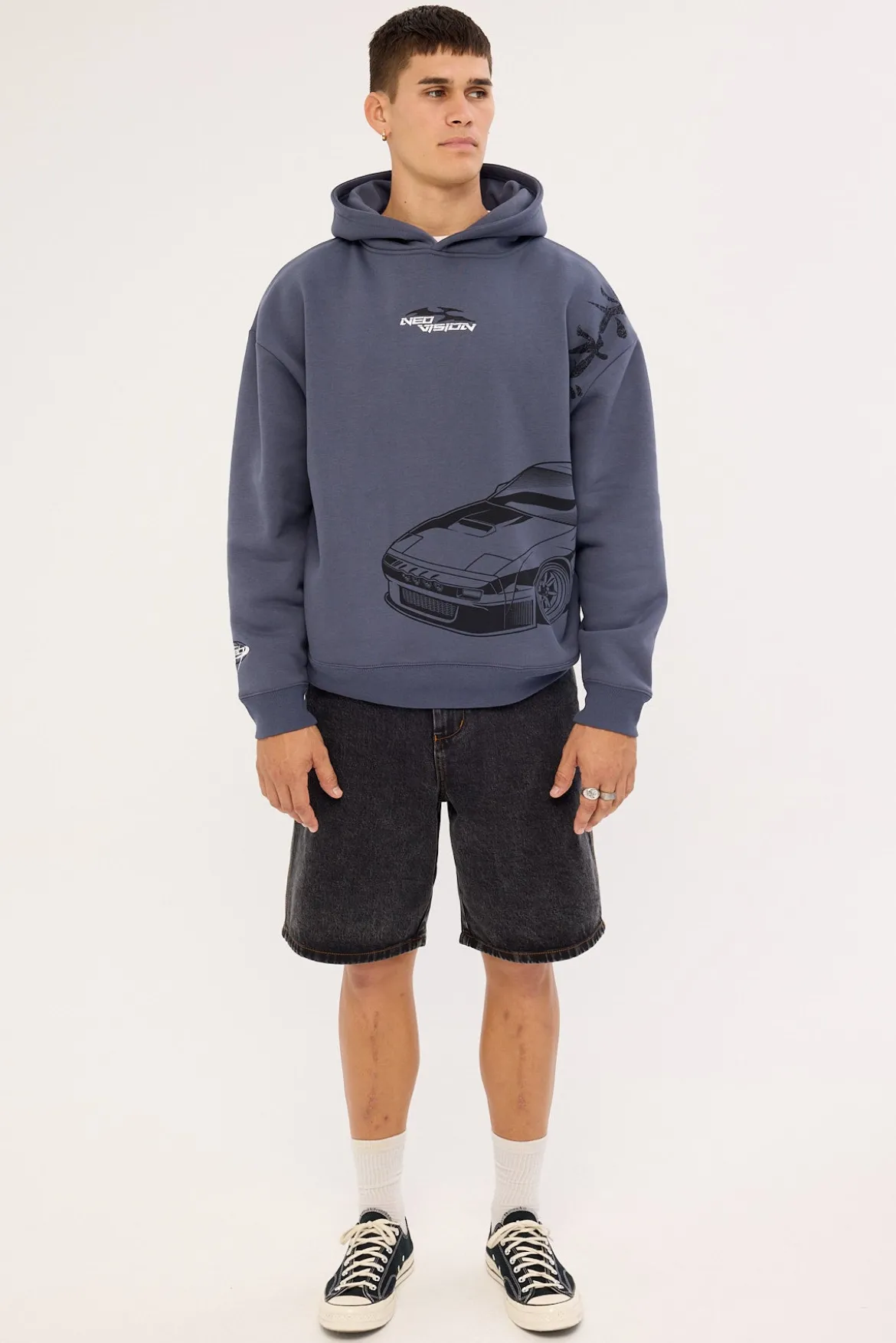 Drifter Street Hoodie Steel