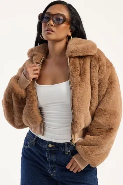 Drita Faux Fur Camel