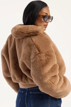 Drita Faux Fur Camel