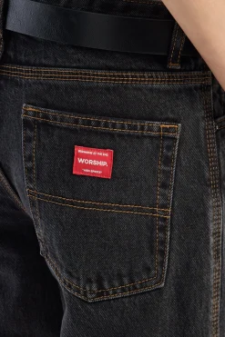 Drop Kick Flare Jean Black Rinse