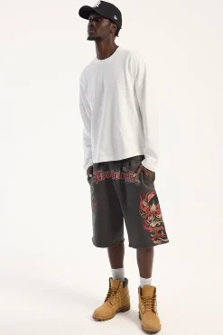 Duality Baggy Sweat Short Asphalt
