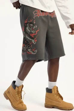 Duality Baggy Sweat Short Asphalt