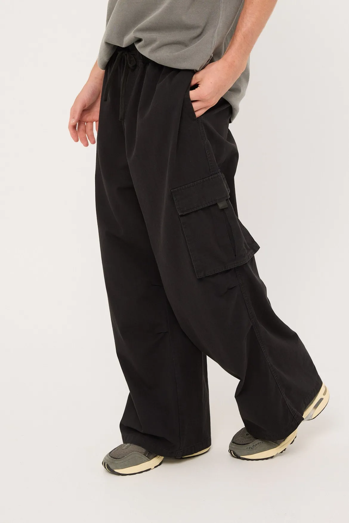 Dune Baggy Cargo Pant Washed Black